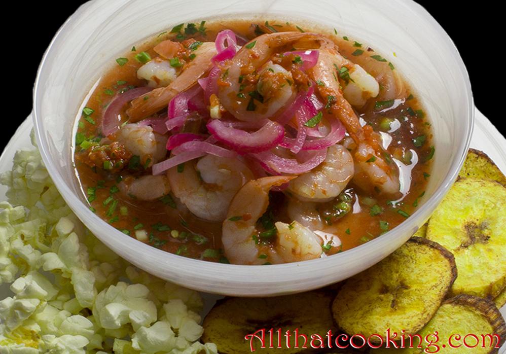  A burst of heat from chili pepper flakes takes this ceviche to the next level.