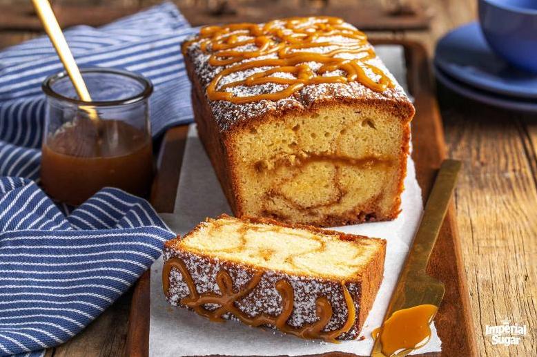  A delectable treat for any occasion: pound cake with dulce de leche