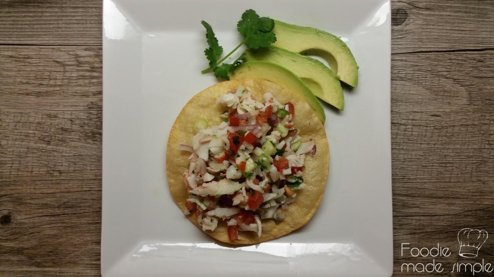  A mouth-watering combination of seafood and tortillas.