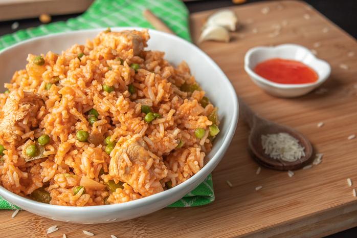  A rice dish with a zesty twist.
