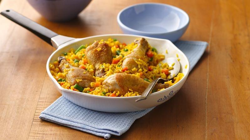  A rich and hearty Arroz Con Pollo, ready to satisfy your taste buds.