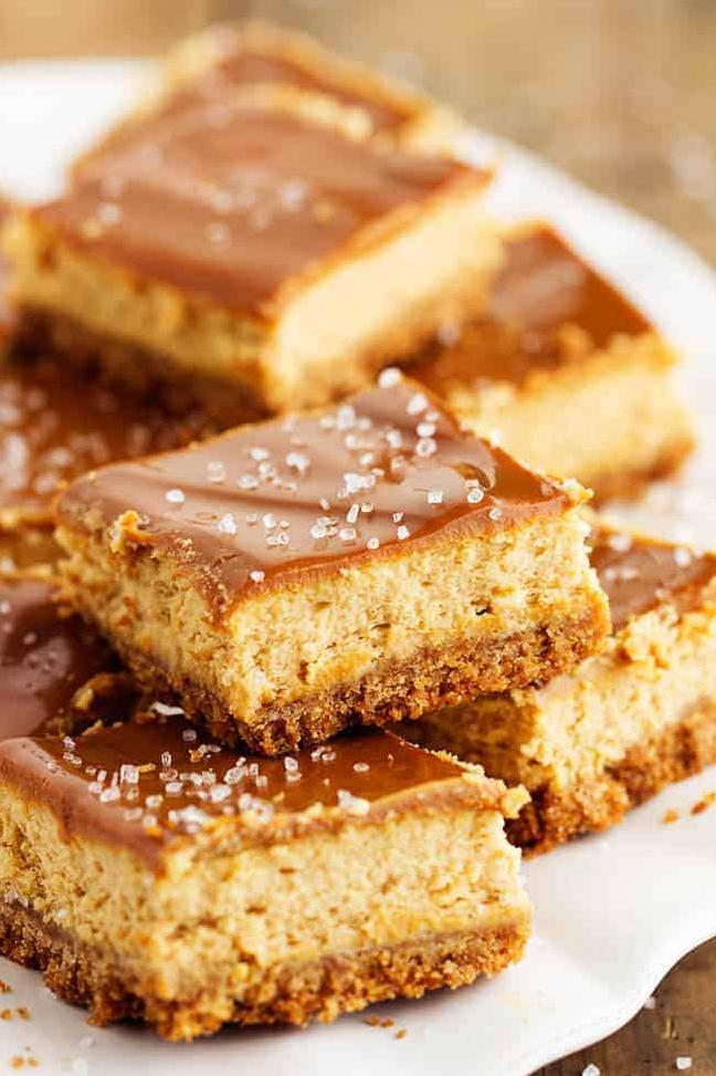  A slice of heaven on a plate - Dulce De Leche Cheesecake Squares!