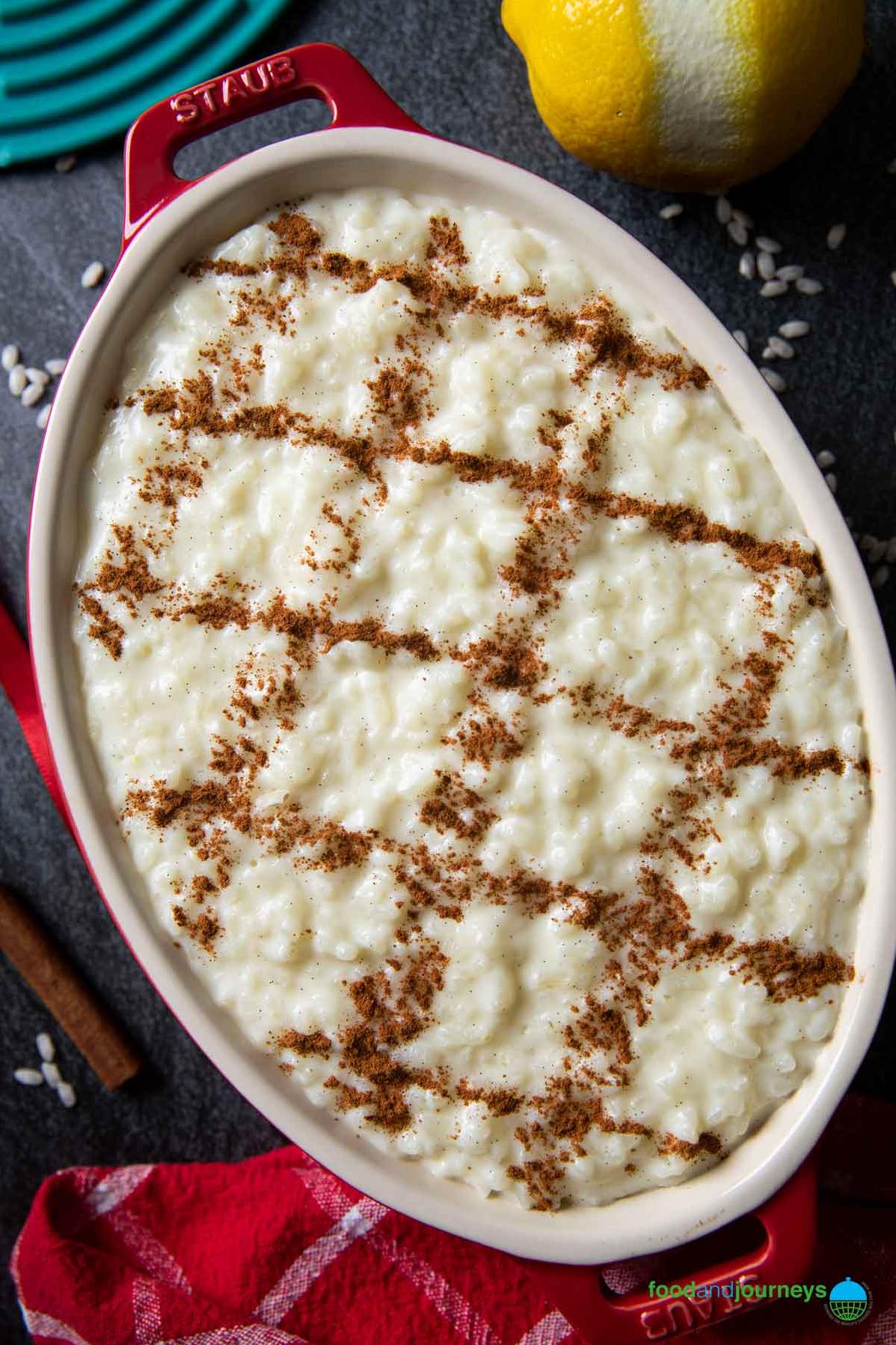  A warm and cozy bowl of Arroz Doce on a chilly night