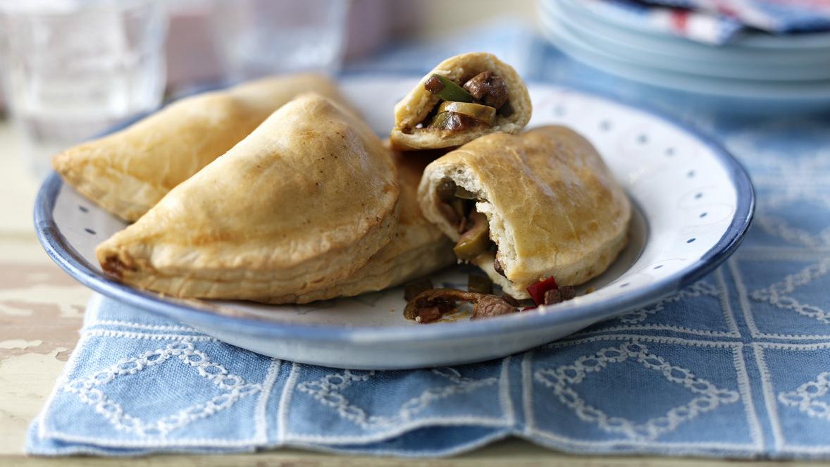 Add some sizzle to your meal with these spicy empanadas.