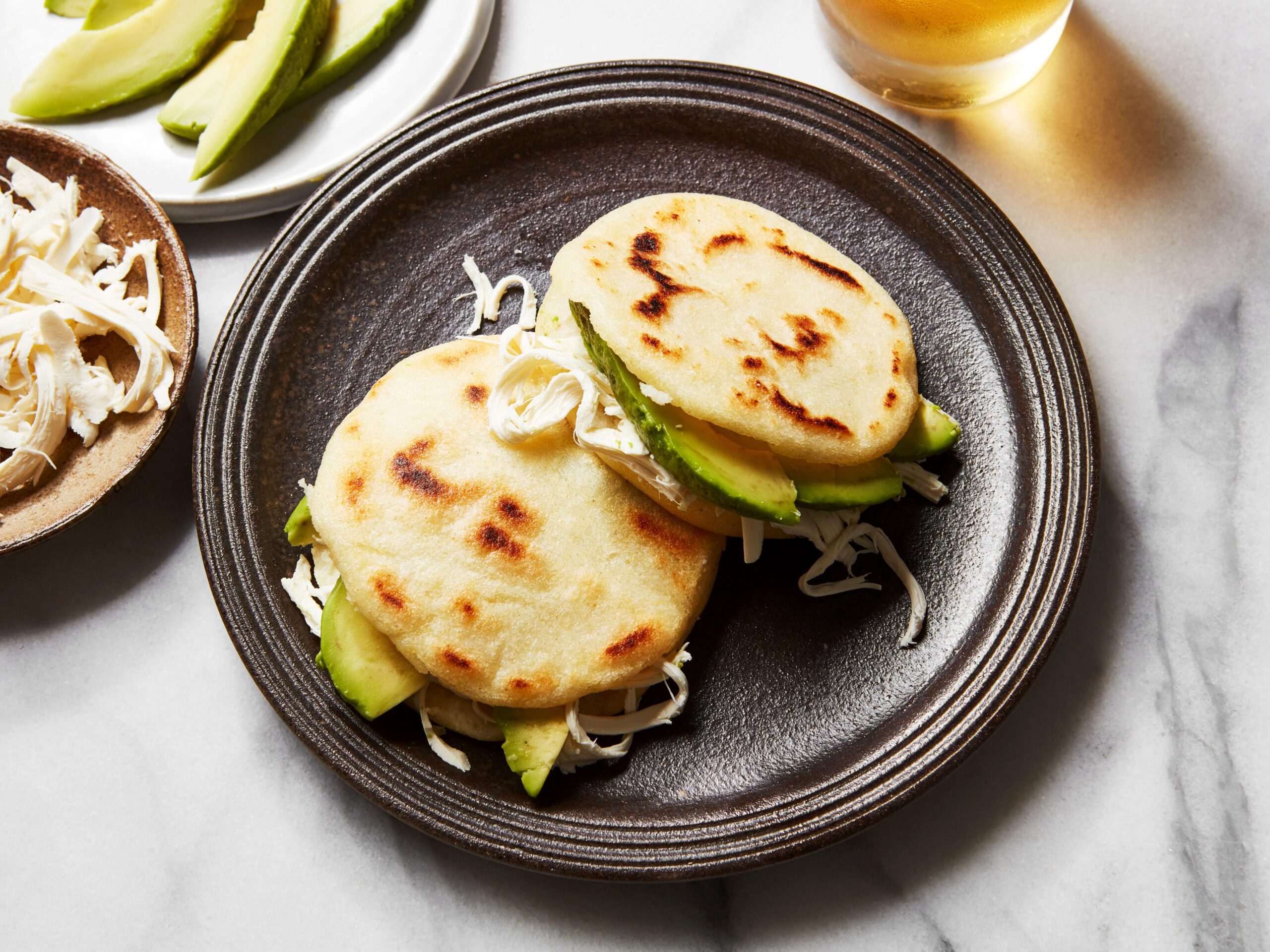  Arepas stuffed to the brim with chorizo and mozzarella cheese for a flavorful and filling meal.
