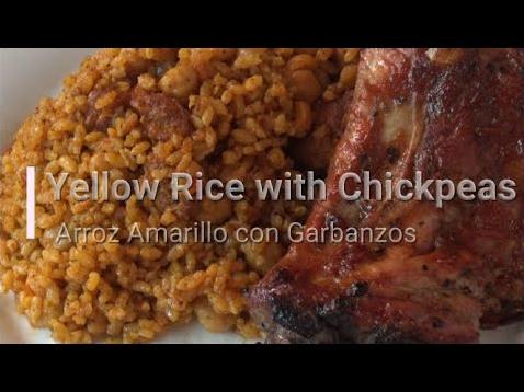 Arroz Amarillo Con Garbanzos (Saffrron Rice With Chickpeas)
