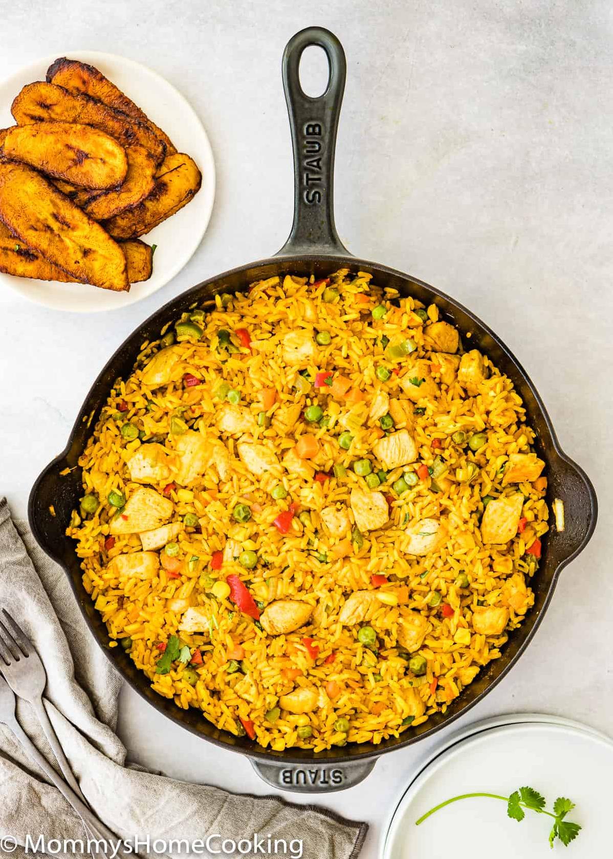  Arroz Con Pollo with a healthy twist: perfect weekday dinner