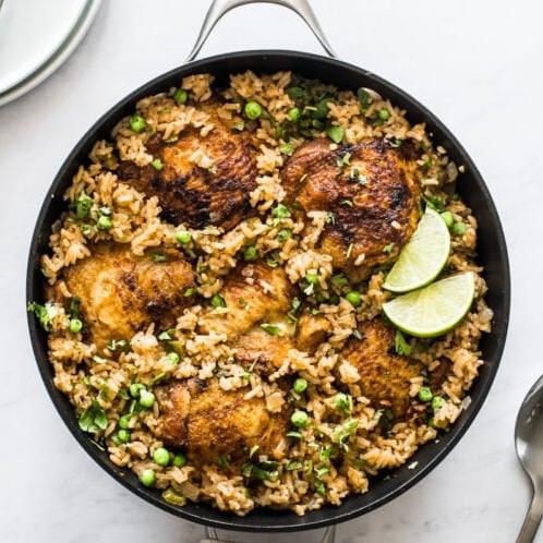  Bite into tender chicken and perfectly cooked rice, all in one dish.