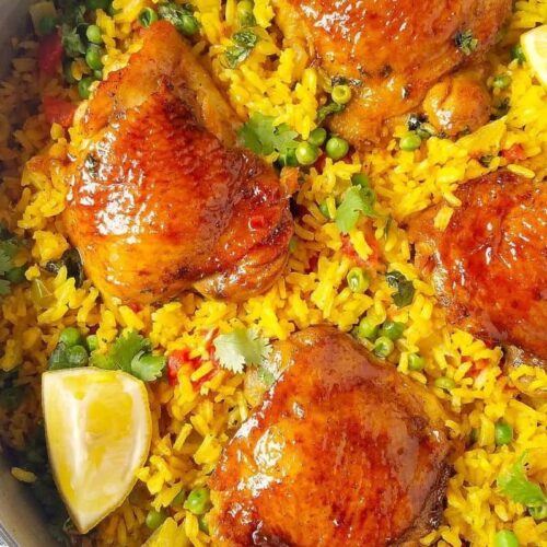 brazilian style chicken and rice pot