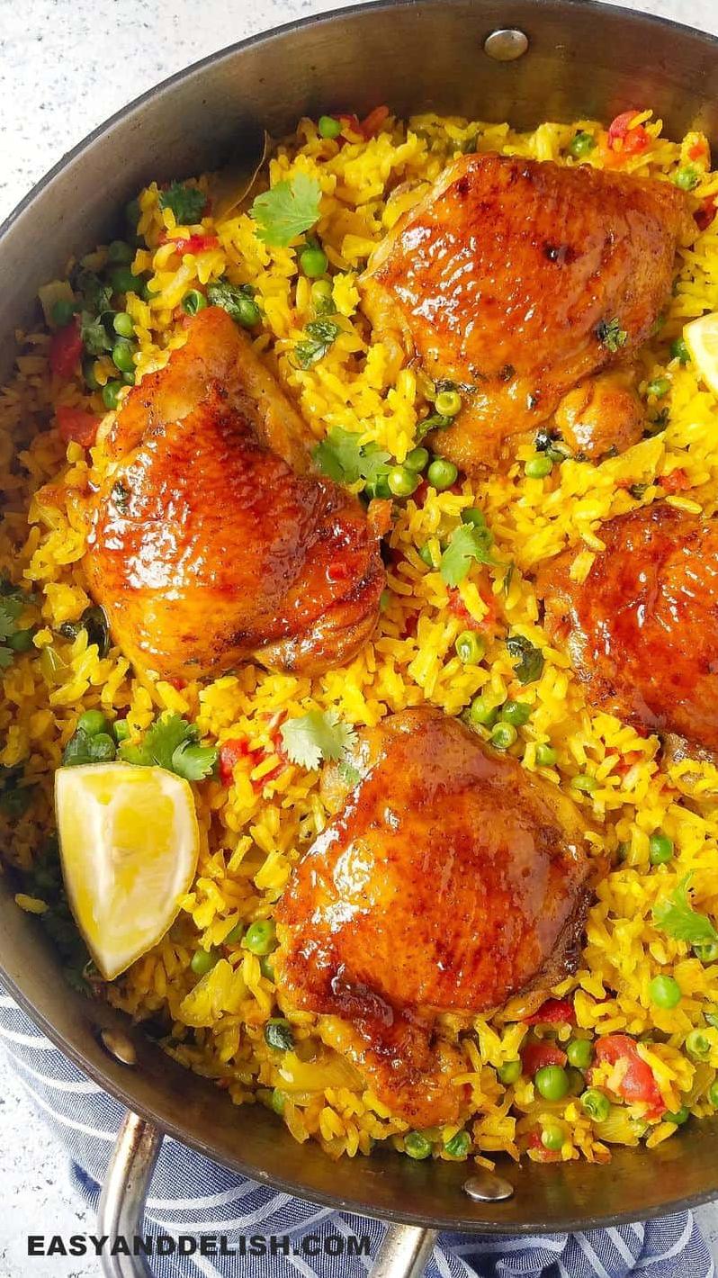 brazilian style chicken and rice pot