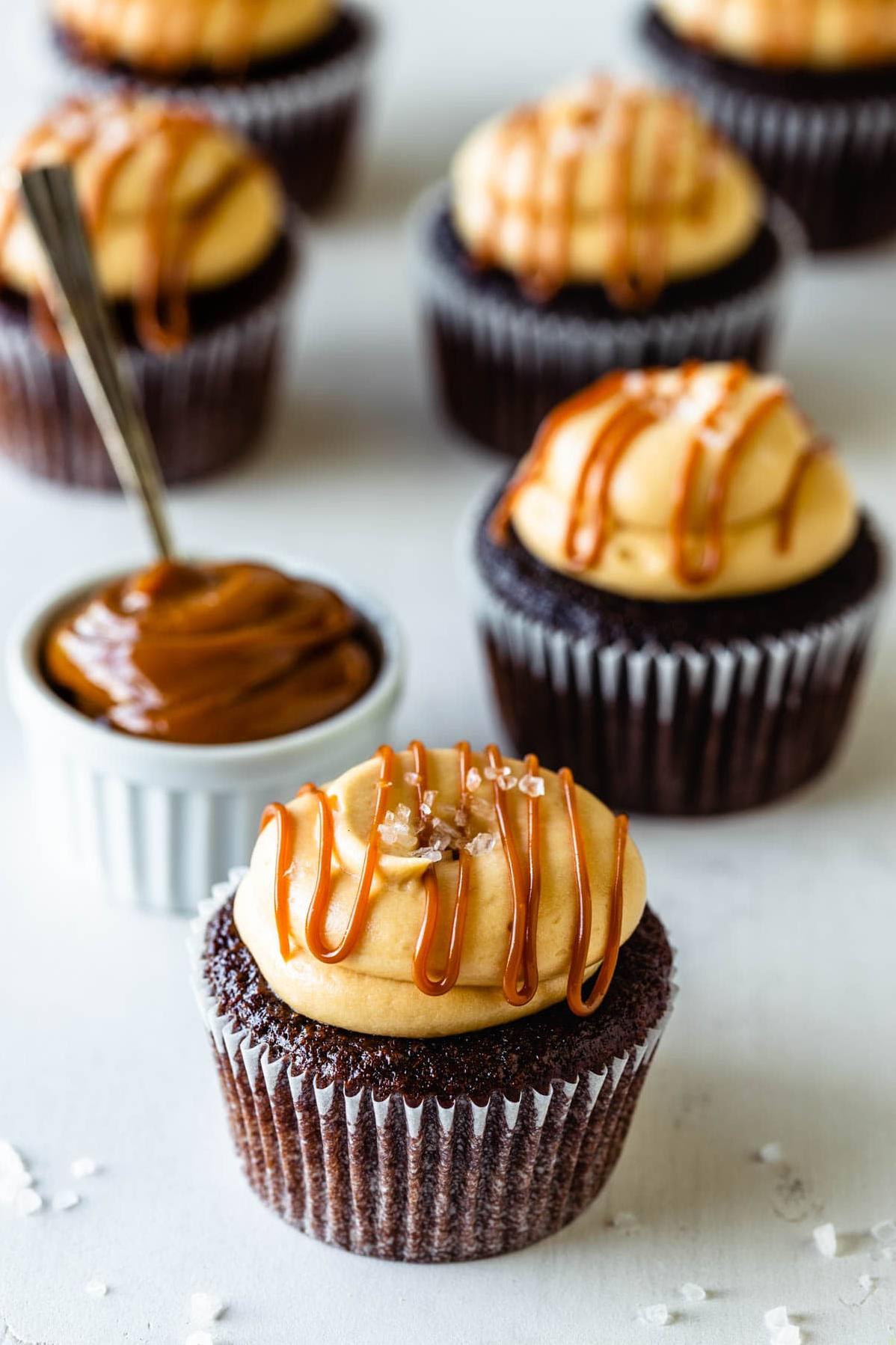  Can't decide between a cupcake or a caramel? Get them both in one bite!
