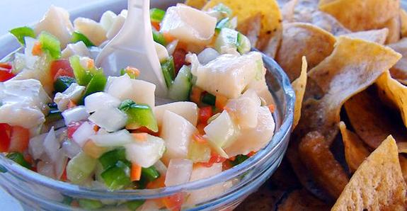 Delight your taste buds with Conch and Lobster Ceviche!
