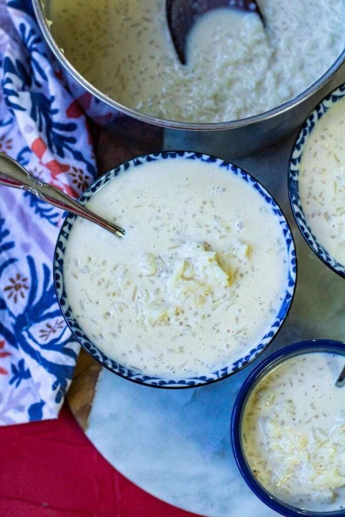  Cozy up to a bowl of homemade Arroz Con Leche after a long day.