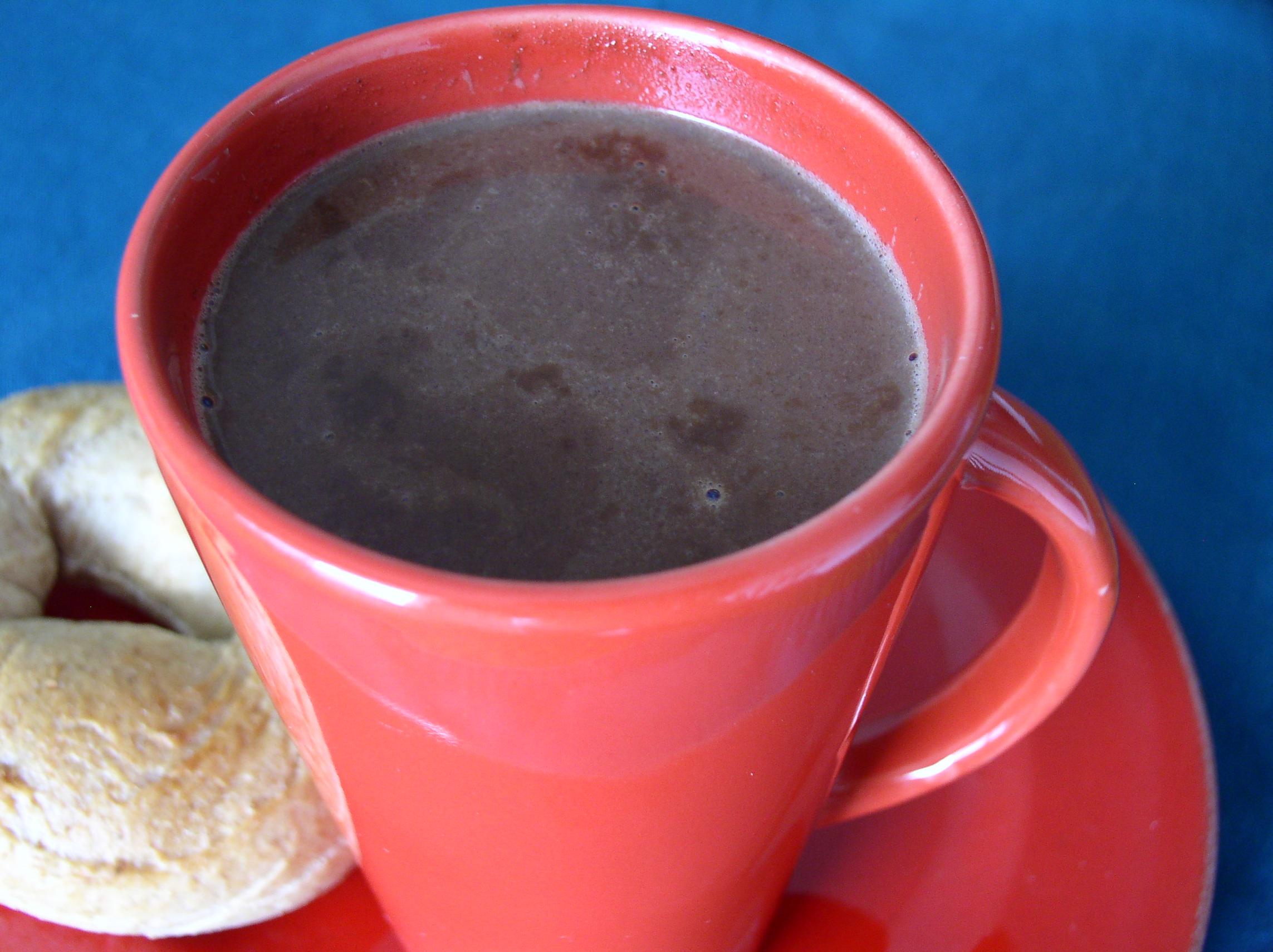  Cozy up with a mug of this warm and indulgent drink on a chilly night.