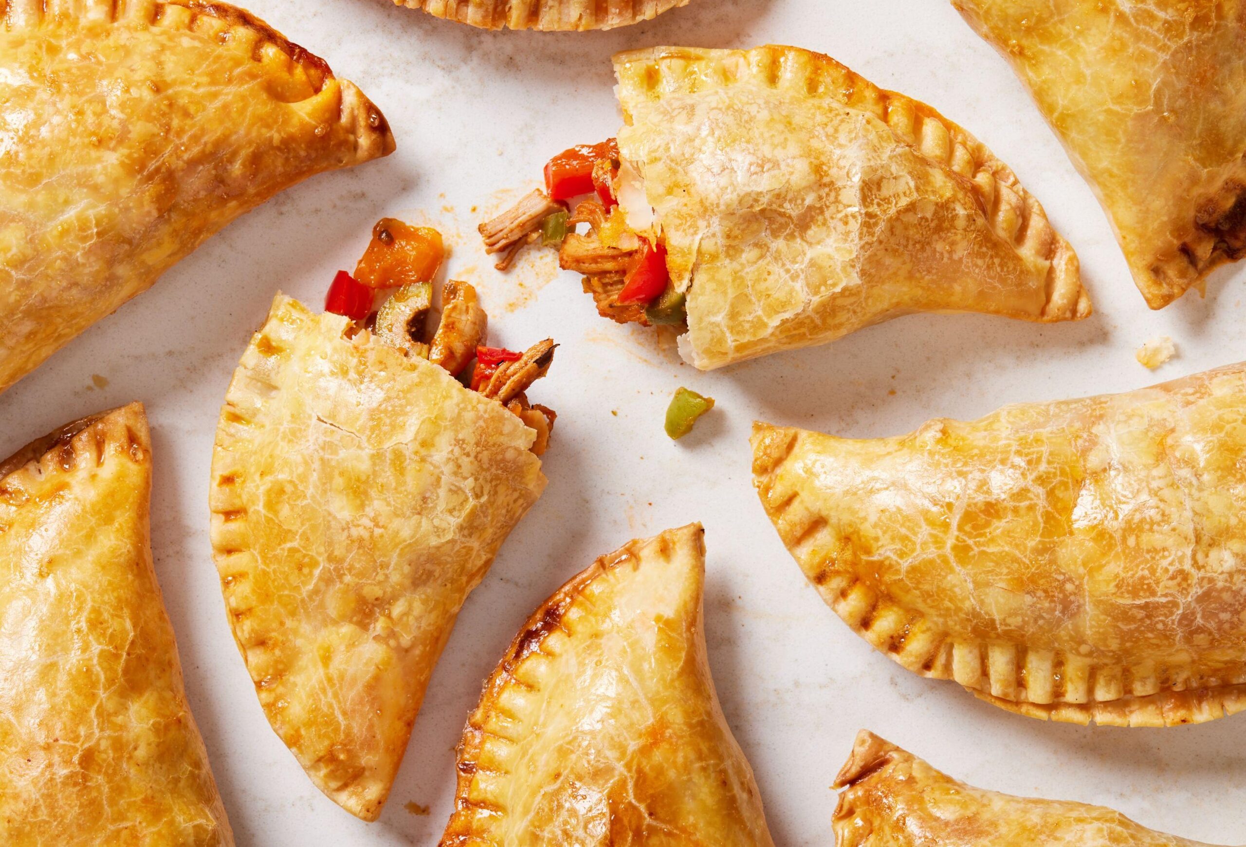  Don't be afraid to dip these hot and fresh empanadas into your favorite sauce!