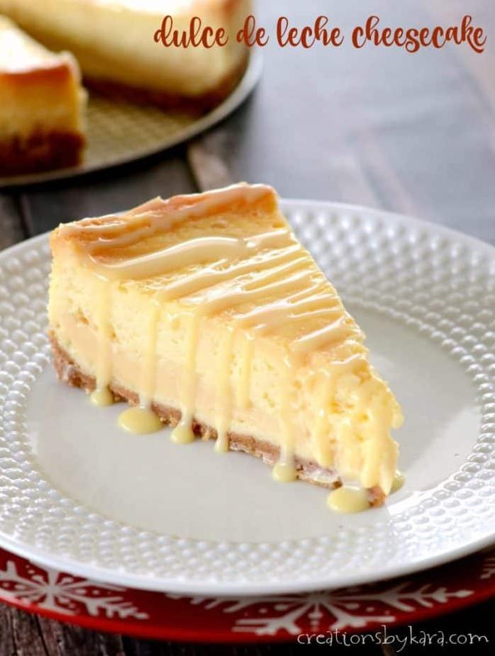  Every bite is a heavenly combination of rich caramel and creamy cheesecake.