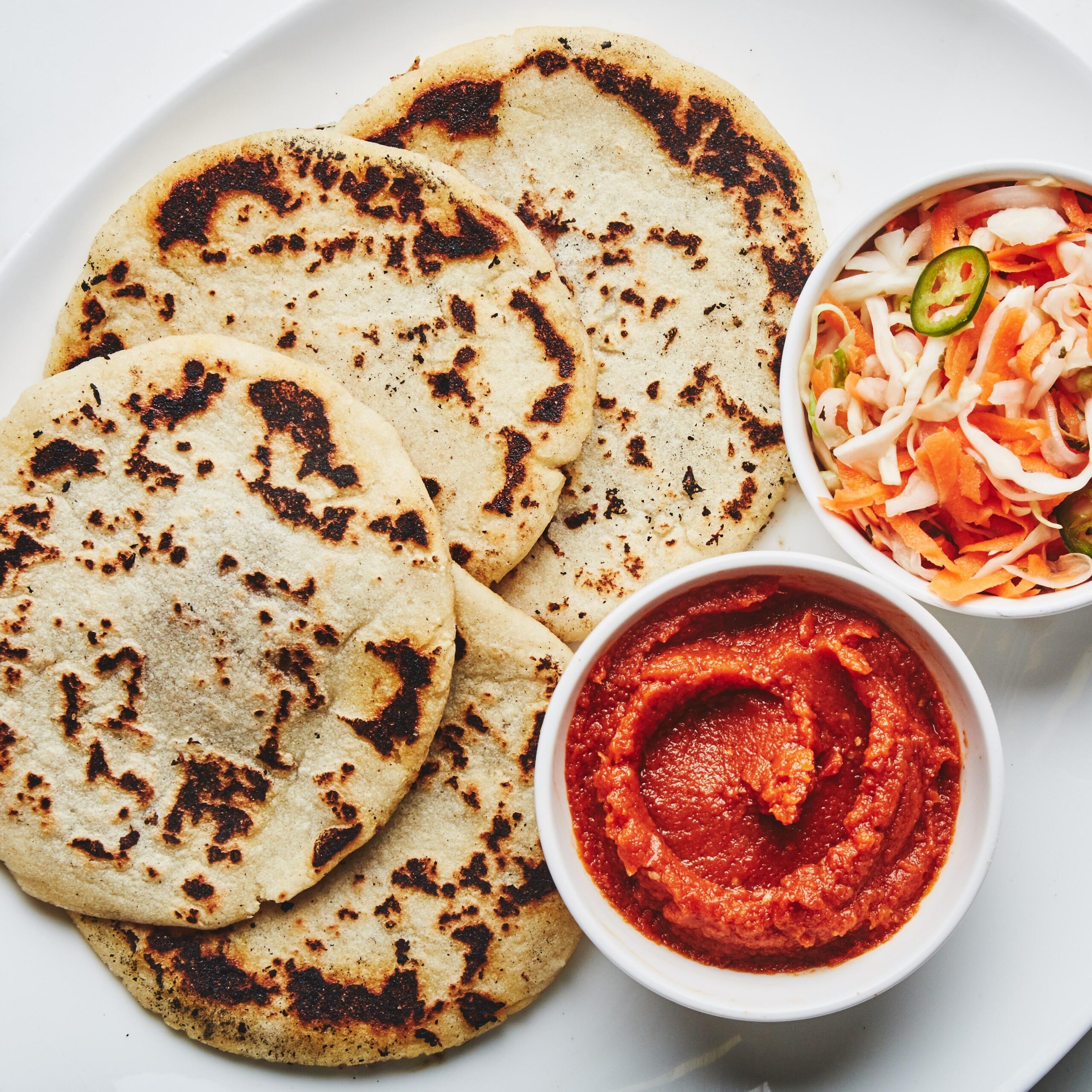 Experience the authentic taste of El Salvador with these pupusas!