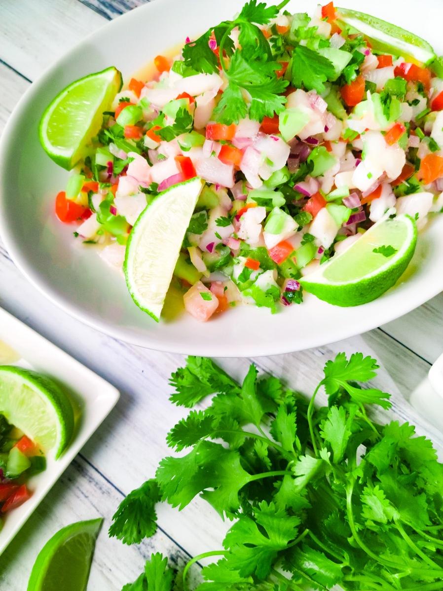  Fresh and tangy, this ceviche ignites your taste buds.