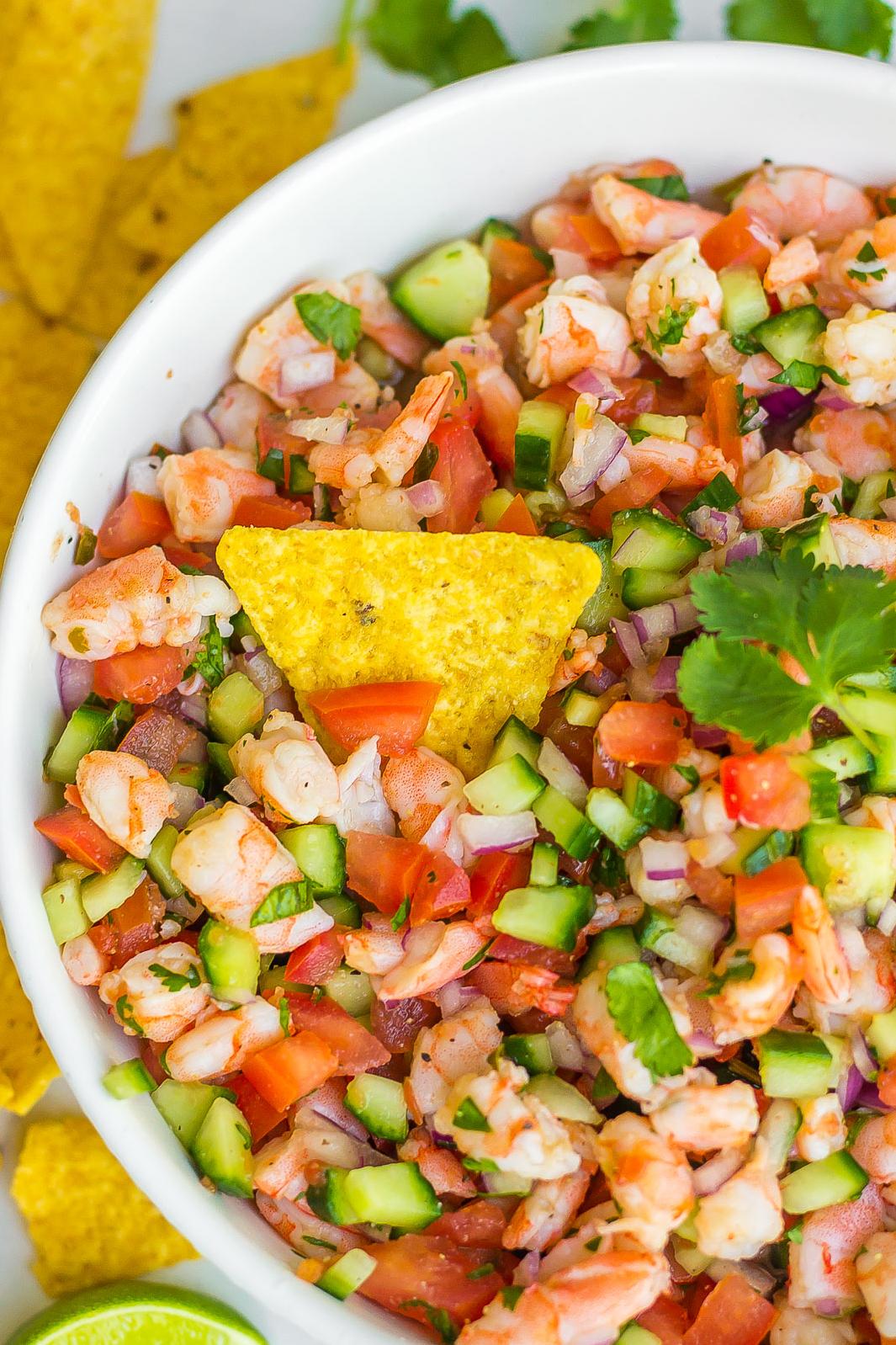  Fresh and zesty shrimp ceviche, a perfect summer dish!
