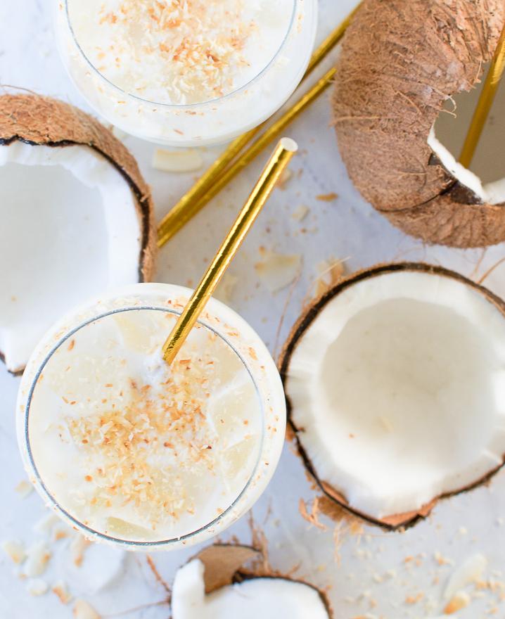  Fresh fruit and coconut cream come together in this Batida de Coco