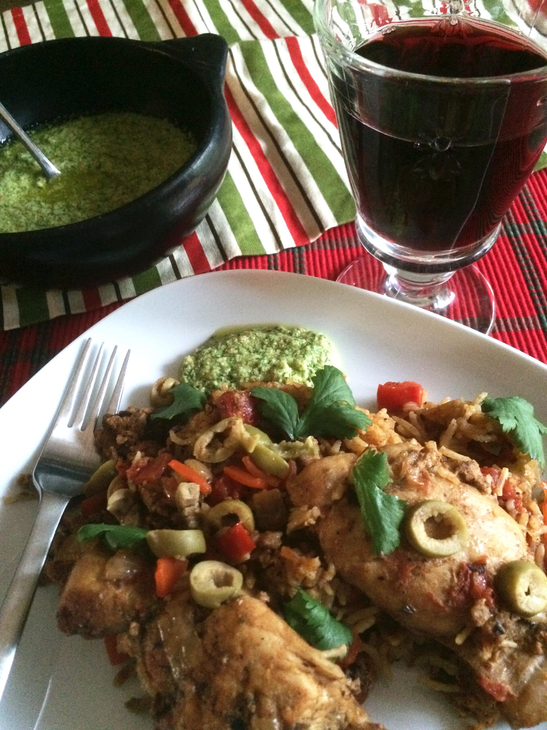  From stove to table, this Arroz con Pollo with Salsa Verde recipe is a quick and easy dinner option.