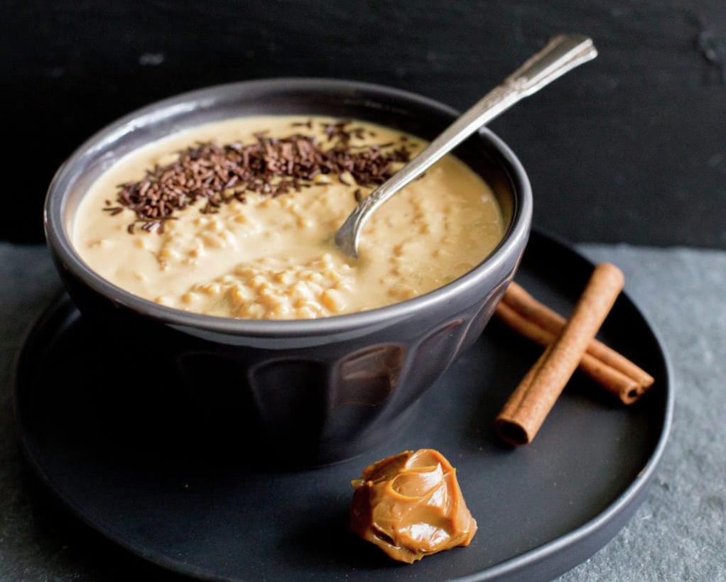  Get ready to fall in love with the smooth texture and rich flavor of this rice pudding.