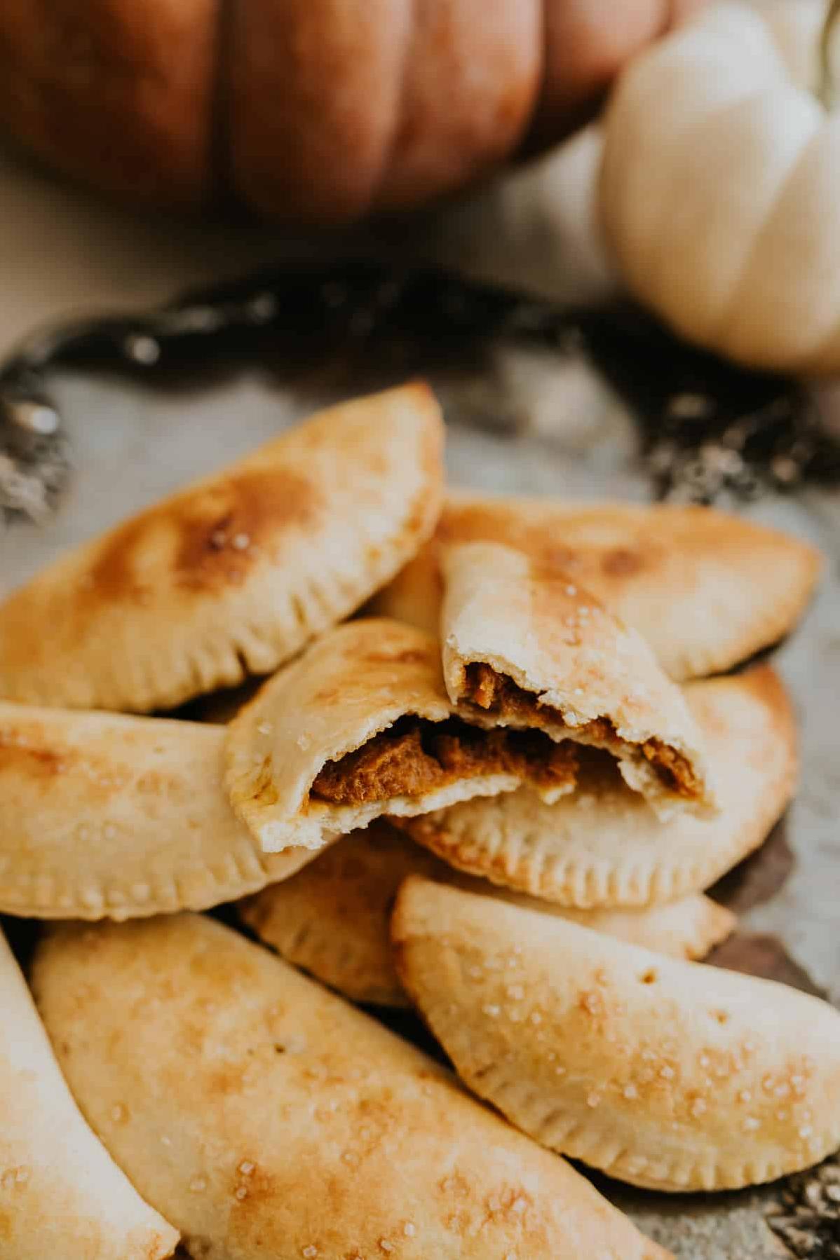  Get ready to 'fall' in love with these pumpkin Parmesan empanadas.