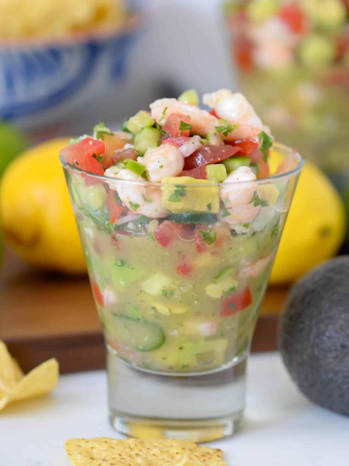  Get ready to wow your guests with this colorful and delicious Party Shrimp Ceviche.