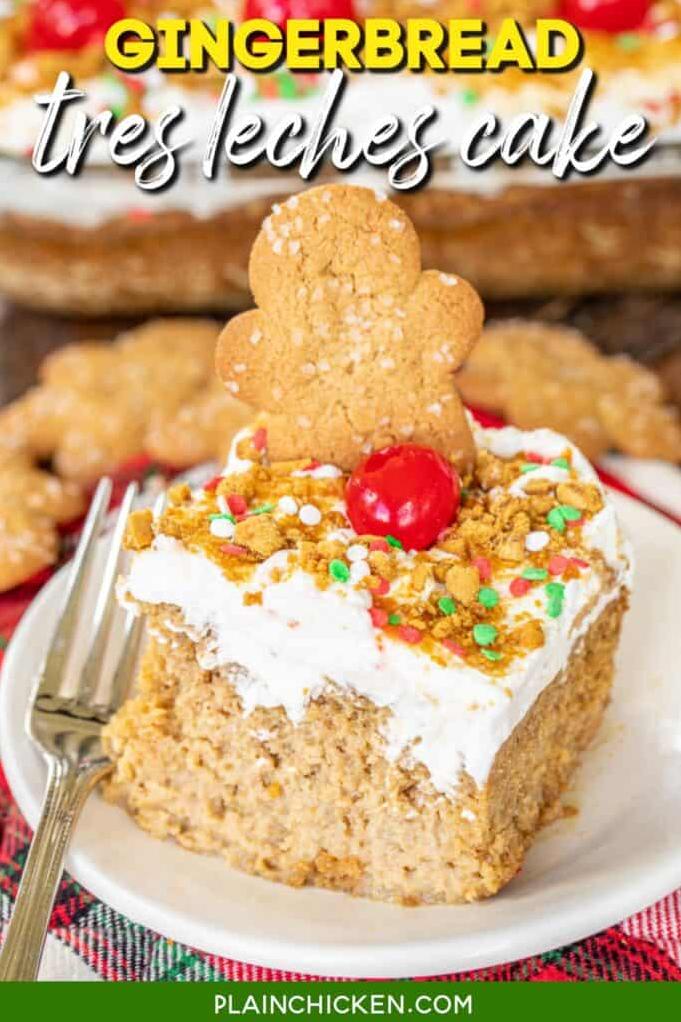 Gingerbread Tres Leches Cake