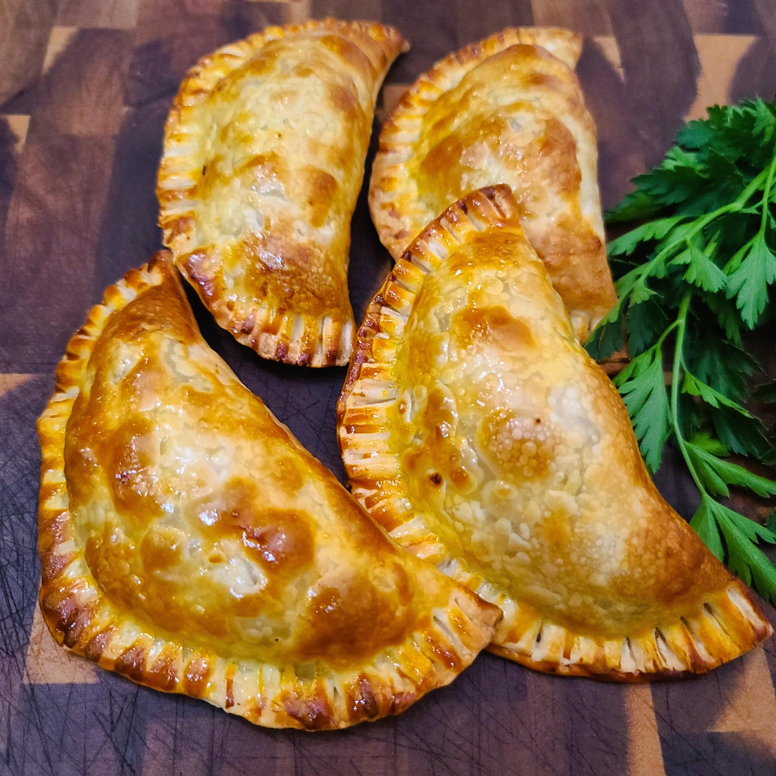  Golden brown and delicious, these baked empanadas are packed with flavor.