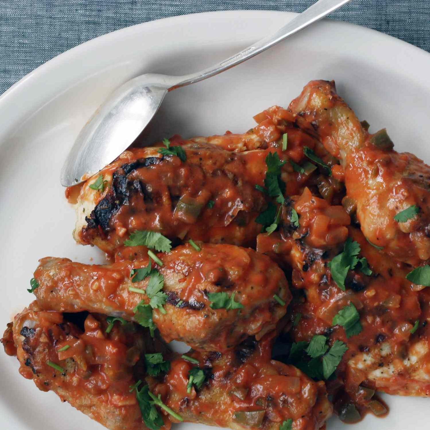 Fiery Brazilian Grilled Chicken with Tomato-Coconut Sauce