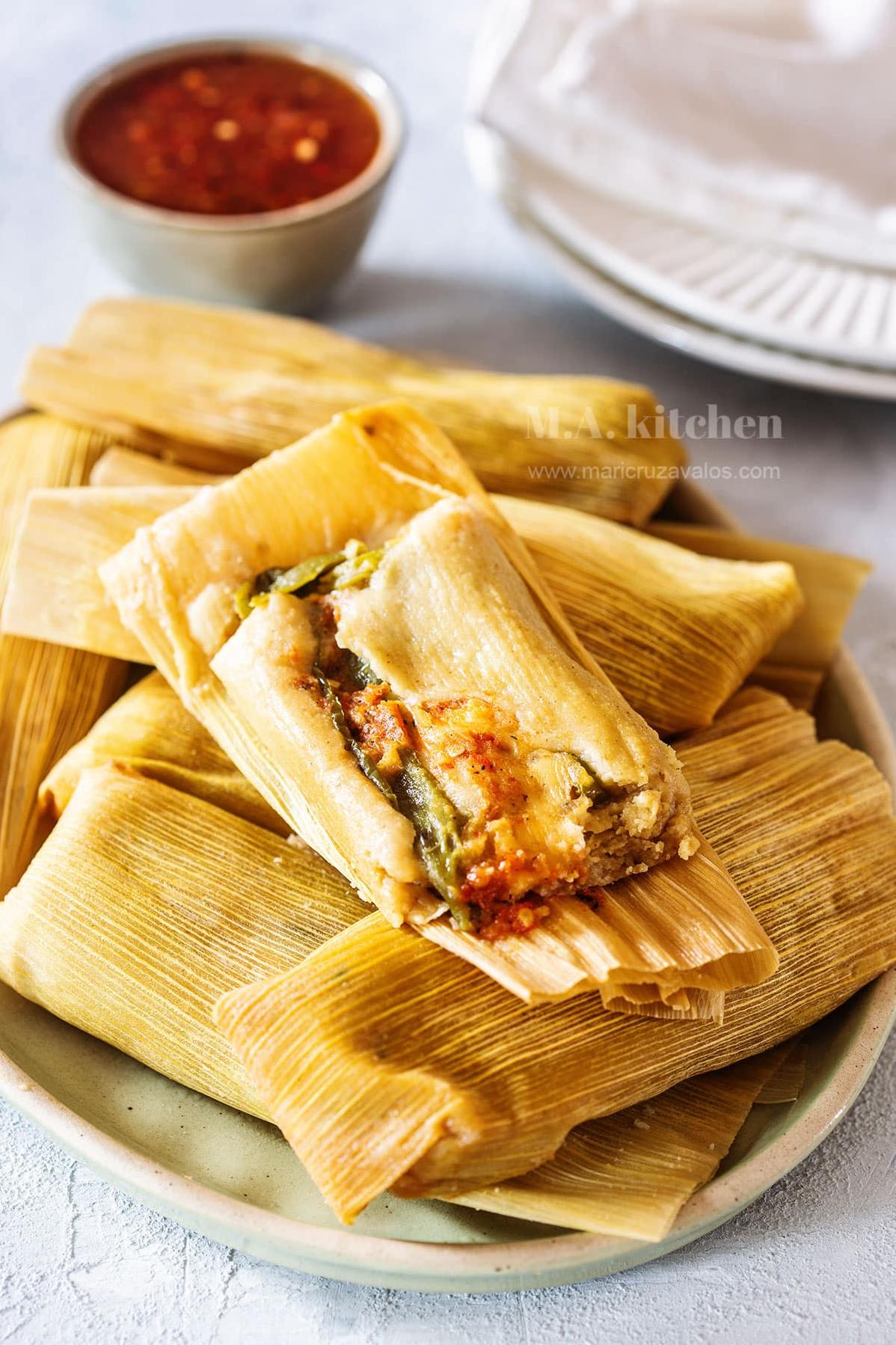  Have you ever had a tamale with olives and chilies? Now's your chance!
