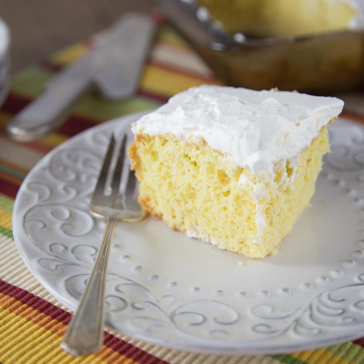  Jump into the clouds with this fluffy cake.