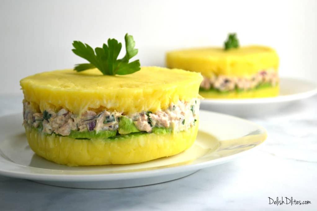  Layers of flavor and texture create the perfect Causa Rellena dish