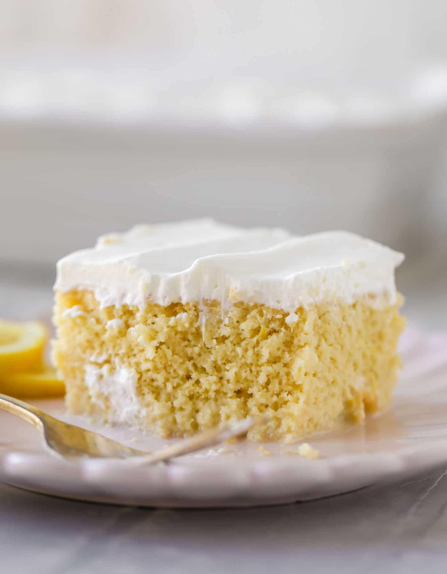 Lemony Tres Leches Cake