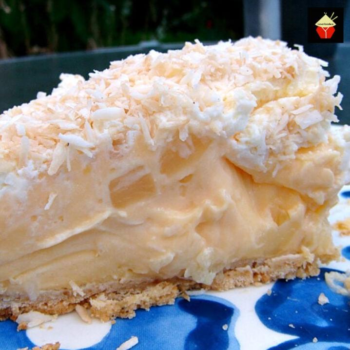  Made with fresh coconut and juicy tropical fruits, this pie is sure to transport you to a warmer climate.
