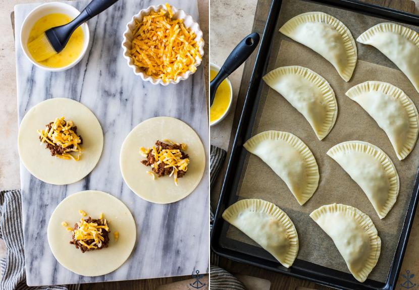  Our chili-cheese sauce is the perfect complement to these savory empanadas