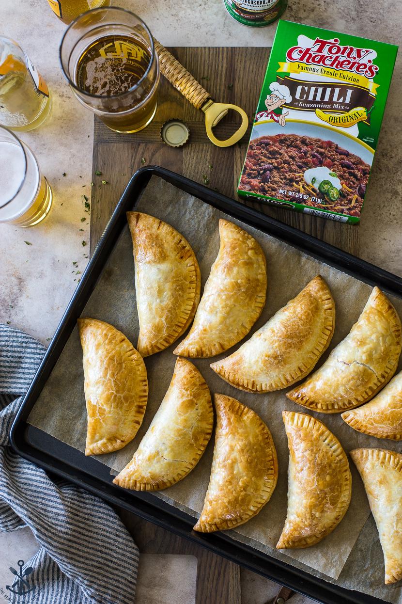  Our empanadas are baked to perfection for a crispy outside and a warm, savory inside