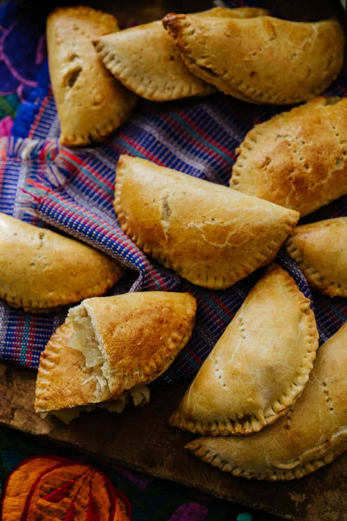  Perfectly golden and crispy, these empanadas are sure to make your mouth water.