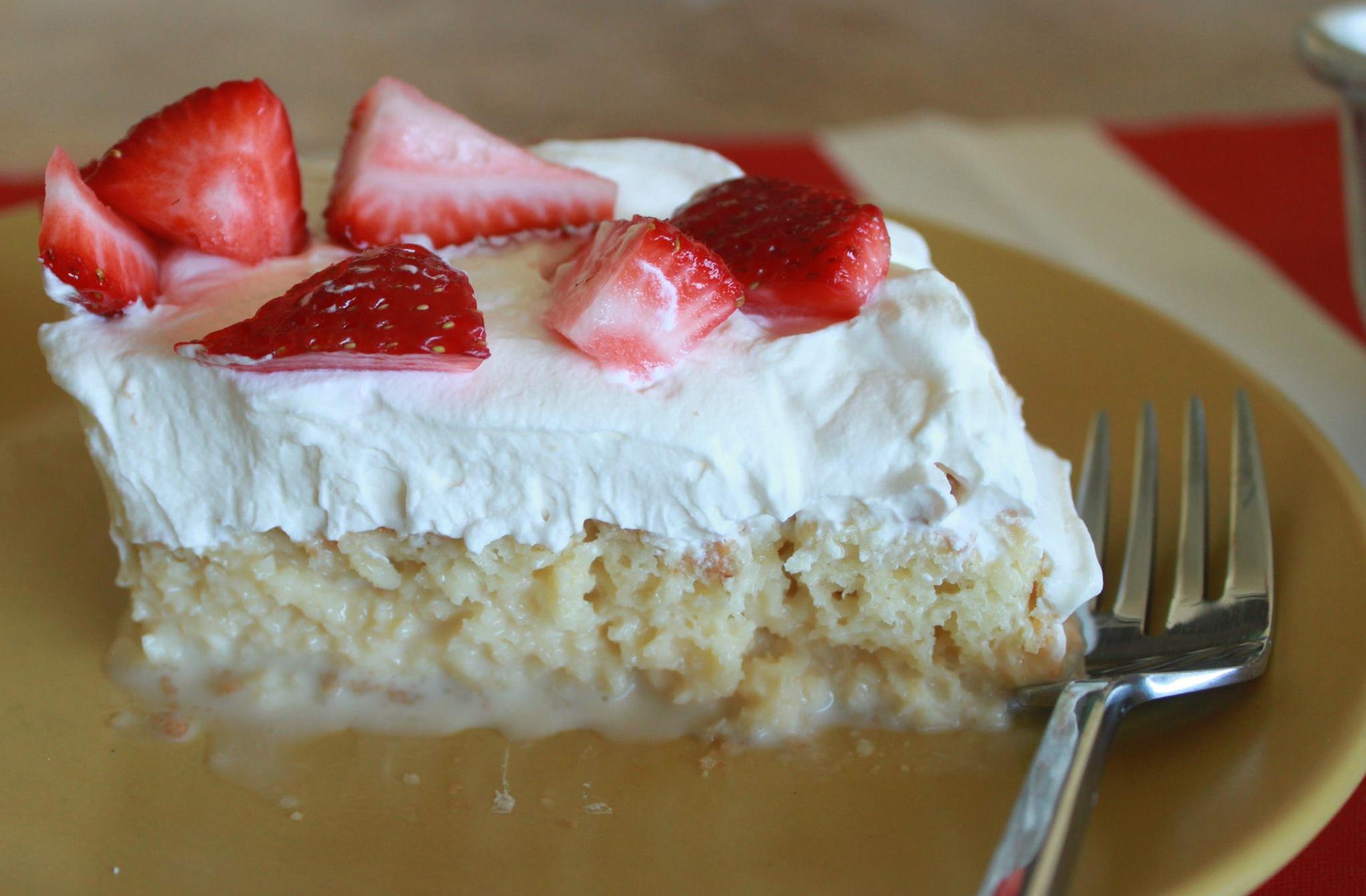  Rich and creamy tres leches cake, soaked in three types of milk