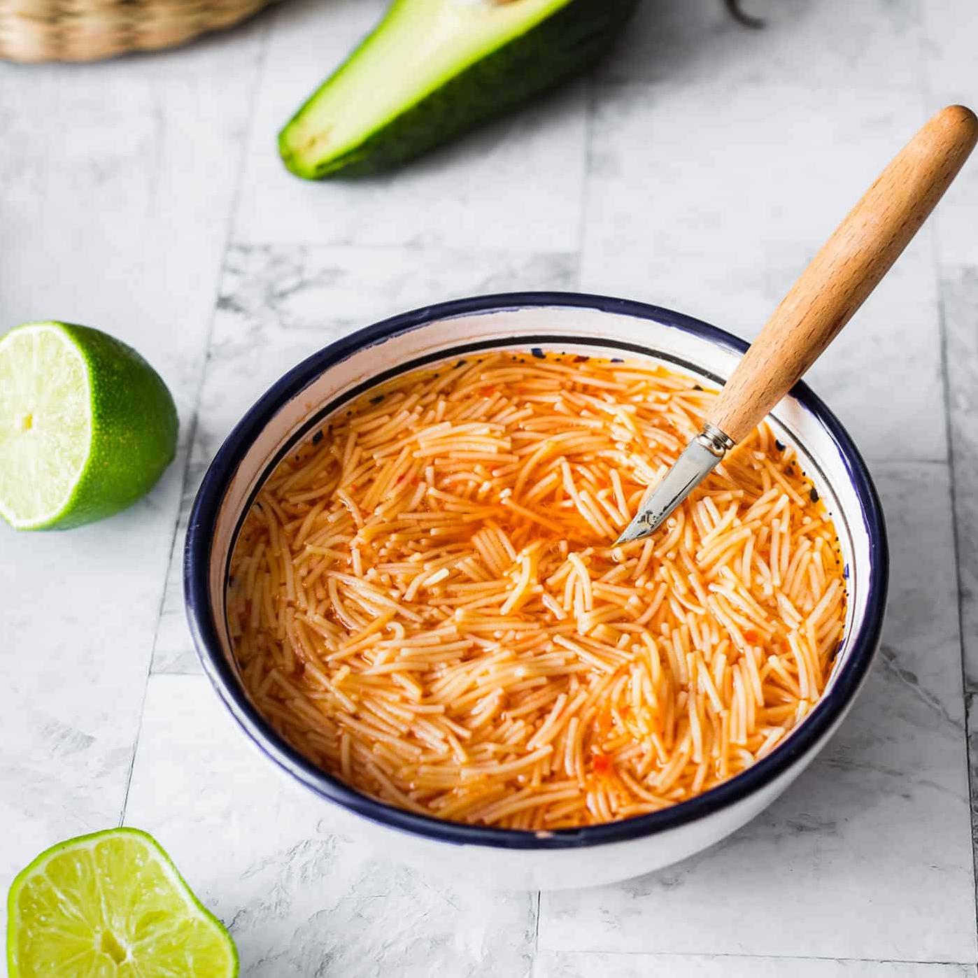 Satisfy your hunger cravings with a bowl of Sopa De Fideos.