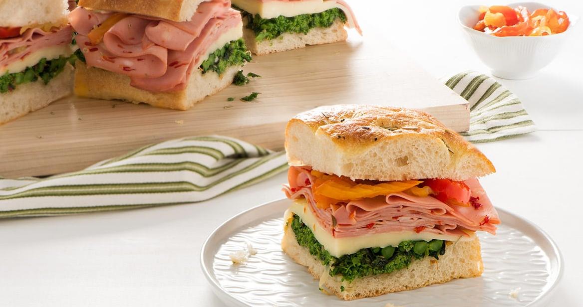  Satisfy your hunger with this hearty sandwich