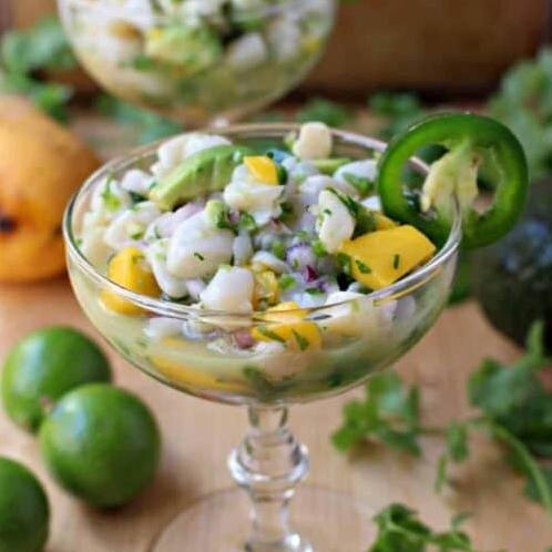  Say goodbye to boring ceviche and hello to this tropical twist.