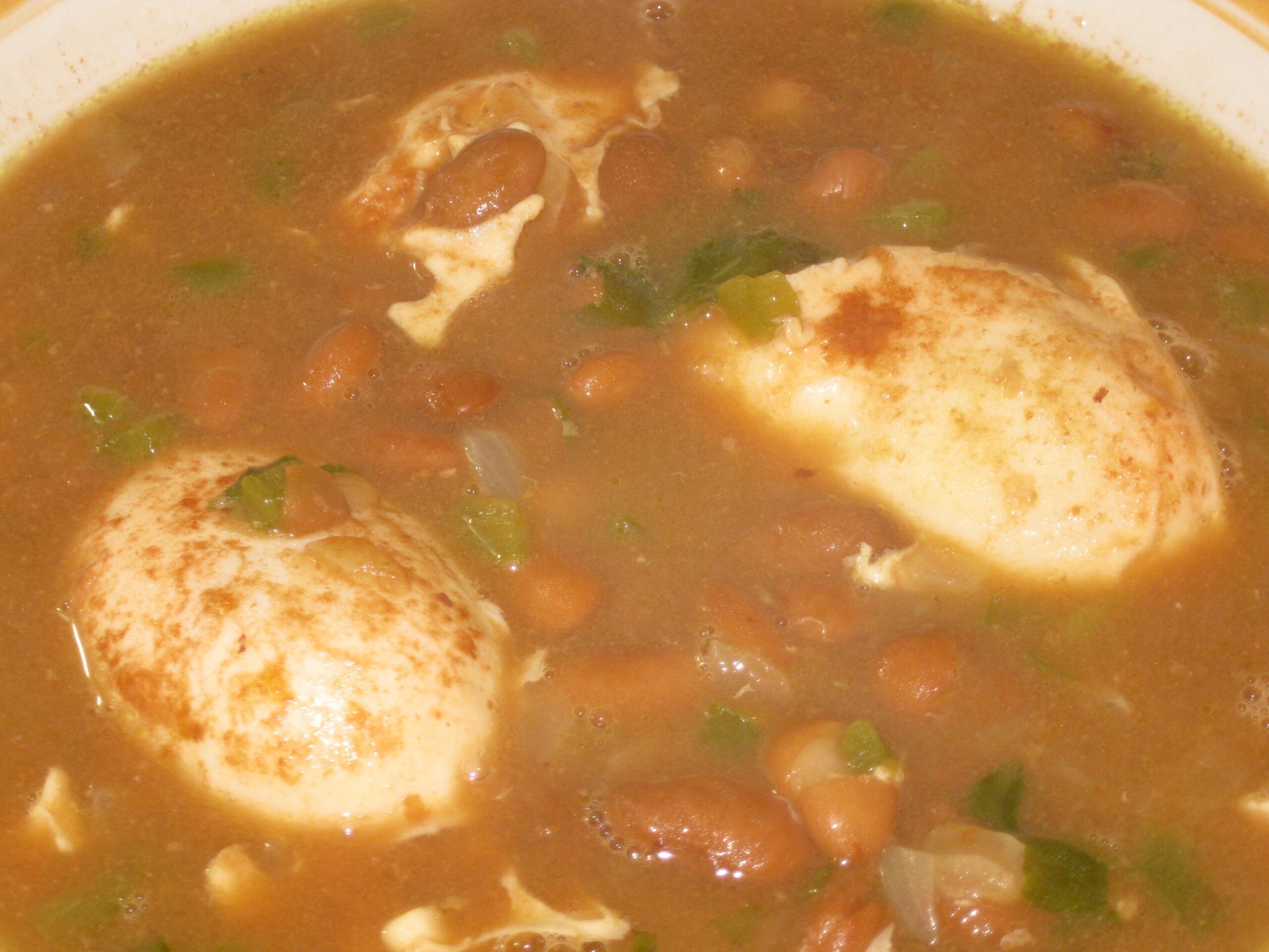 Satisfy Your Hunger with Hearty Bean and Egg Soup
