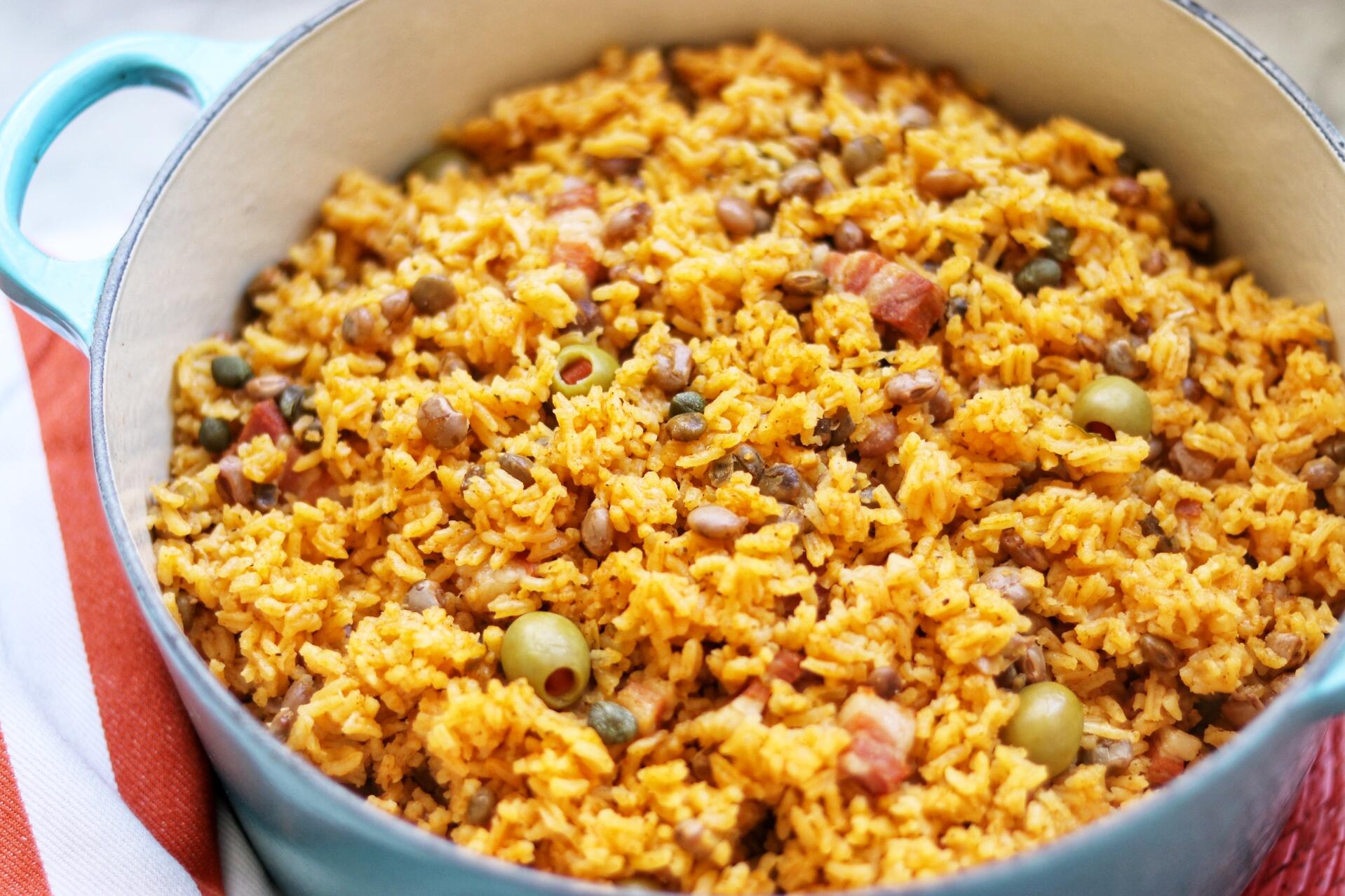  Spice up your meal with Arroz Amarillo Con Gandules!