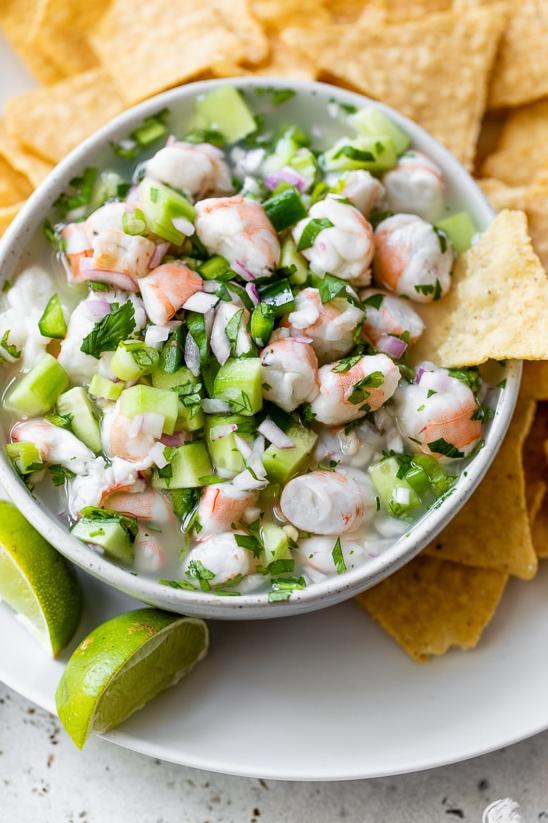  Summer vibes perfected in a bowl of shrimp ceviche!