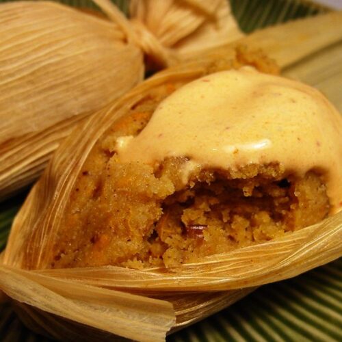 Sweet Tamales With Yams and Pecans