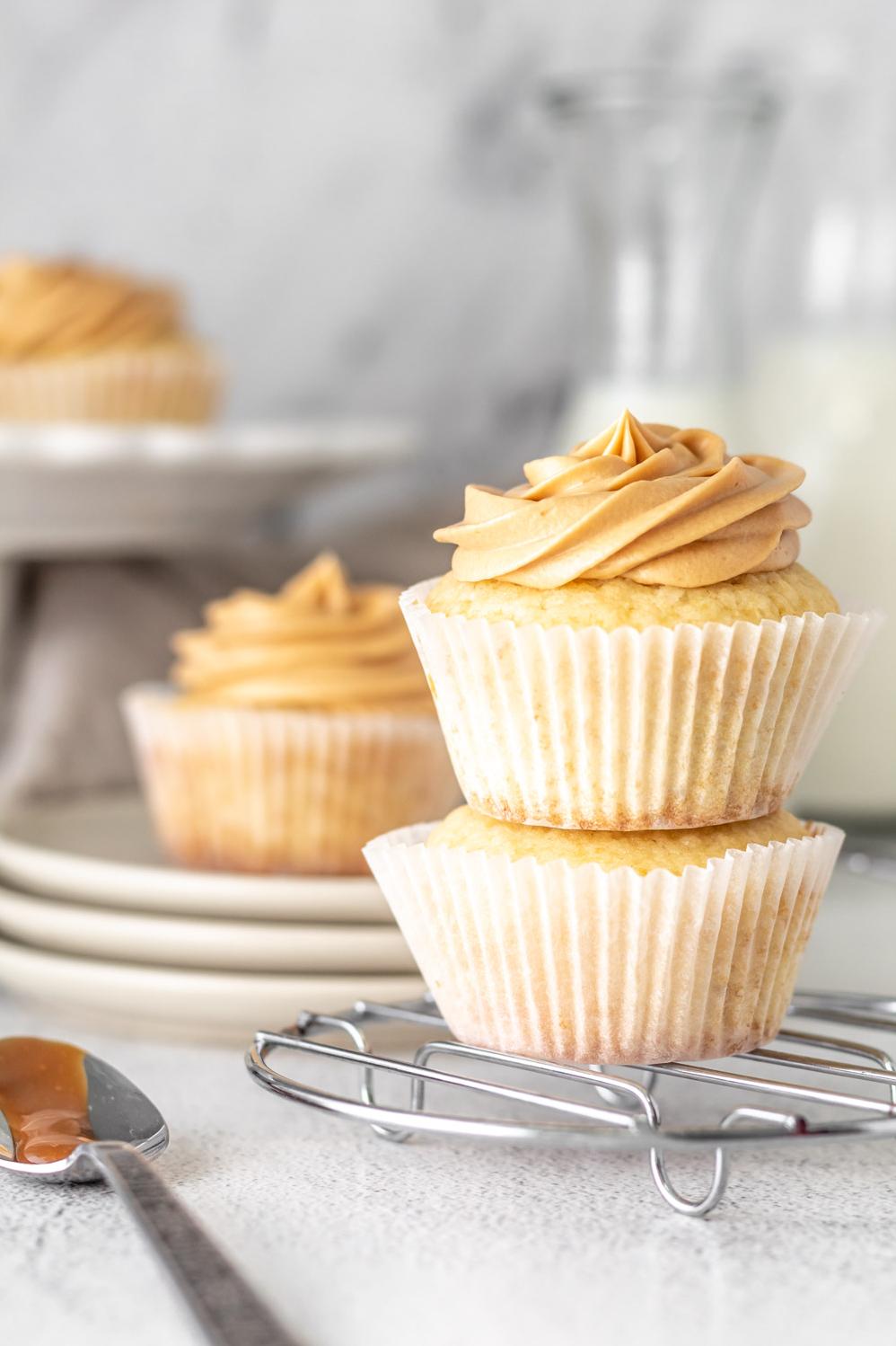  Sweeten your day with these heavenly Dulce De Leche cupcakes!