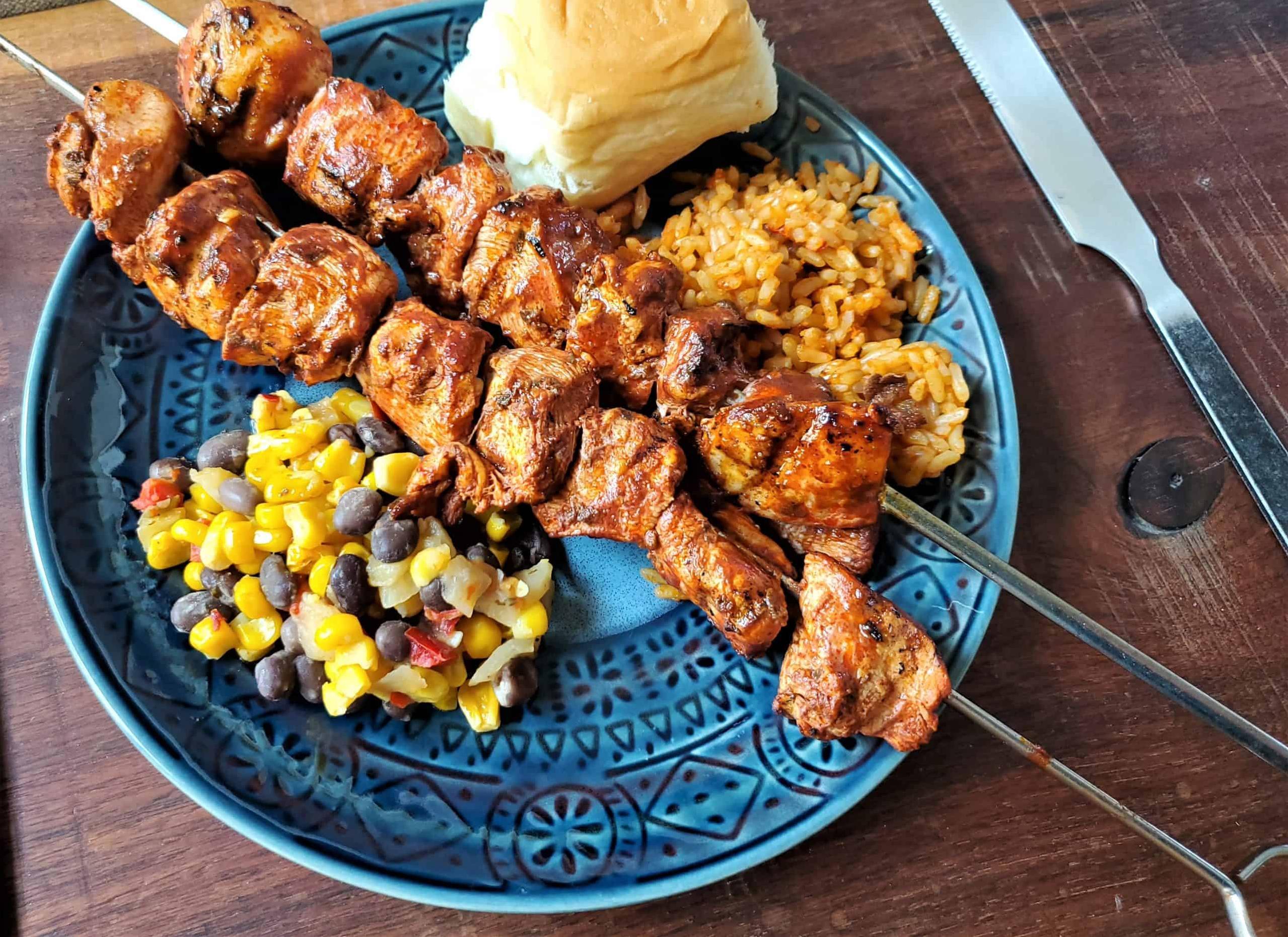  Take the party outside and fire up the grill for these delicious Anticuchos De Pollo.
