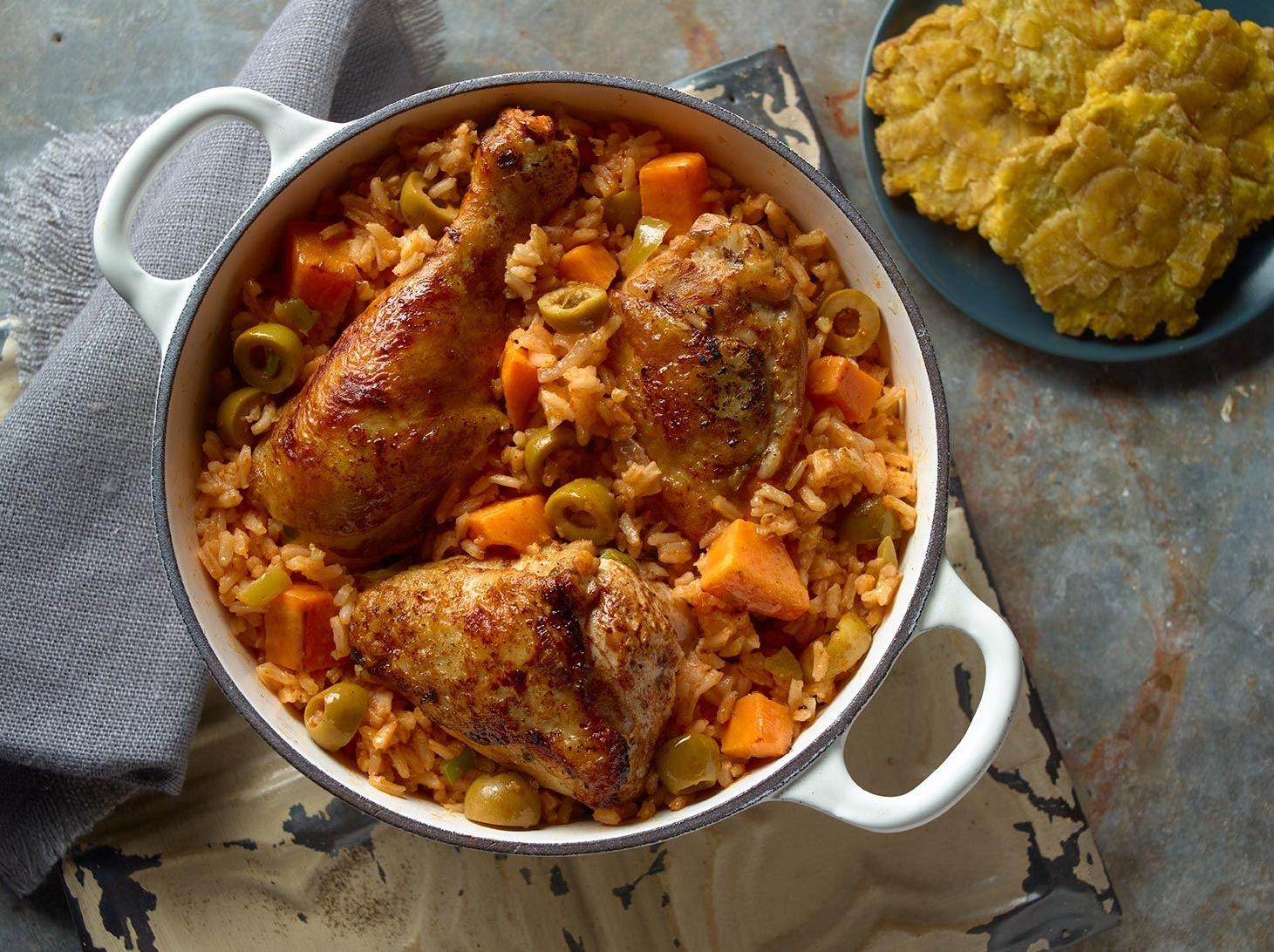  Take your taste buds on a trip to the Caribbean with this delicious Arroz Con Pollo recipe.